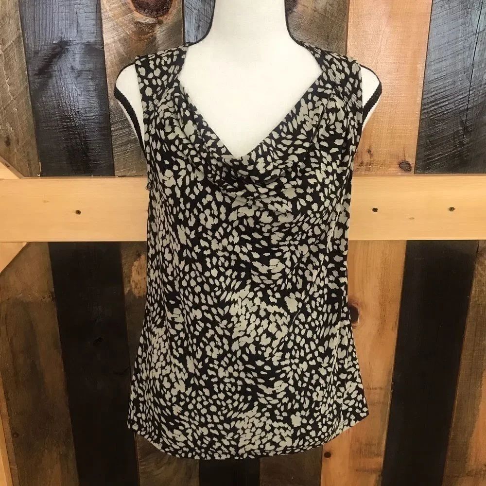 TART draped front sleeveless top, size S